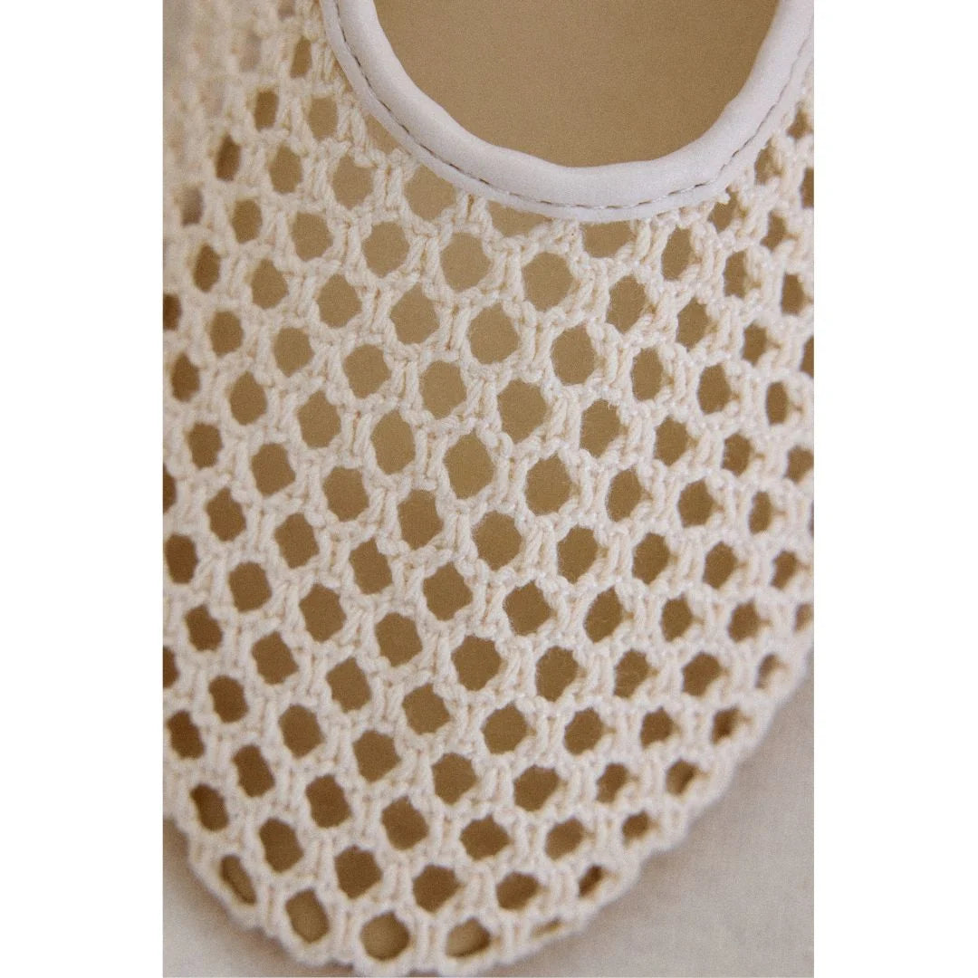 close up of Matisse ivory shoe