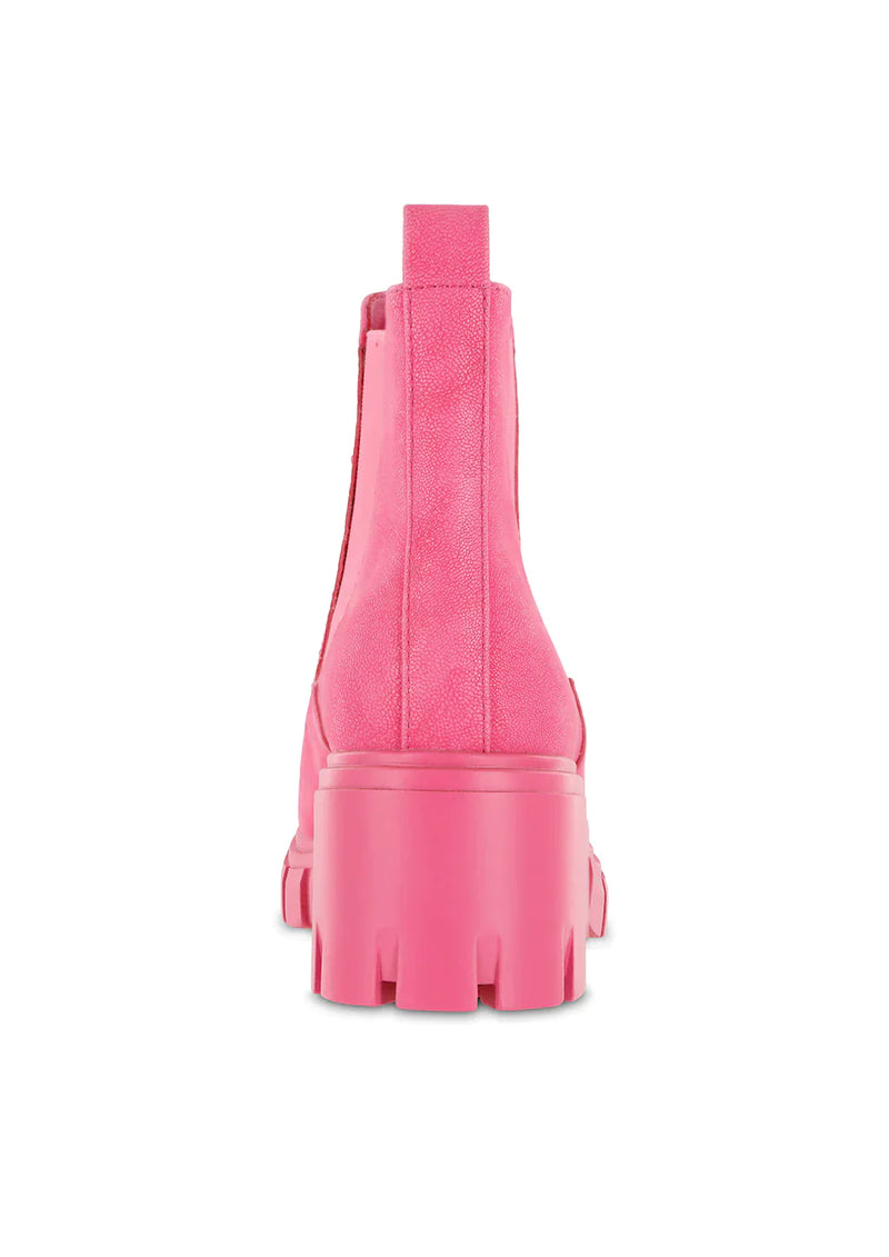 Mia Ivy Hot Pink Chunky ankle boots