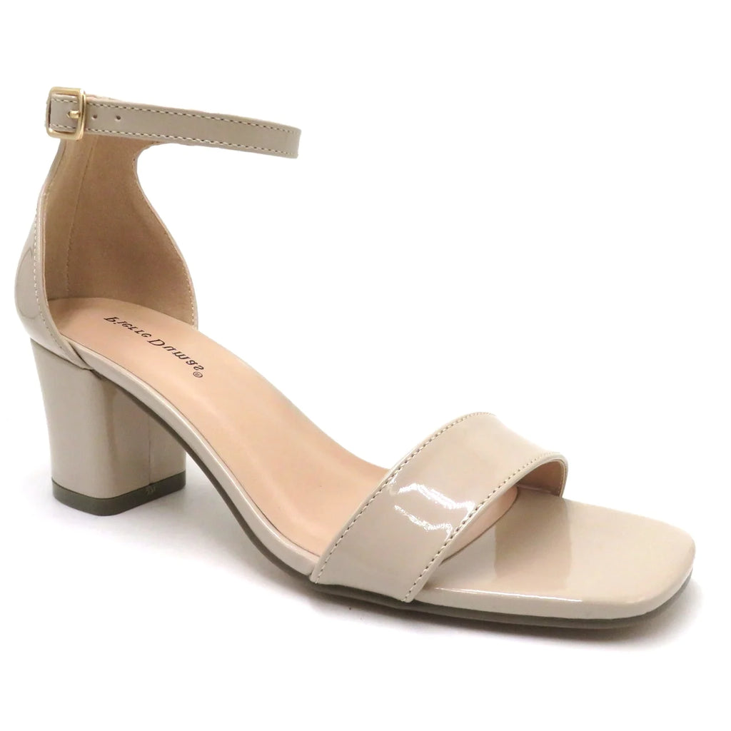 nude heel sandals low wedge