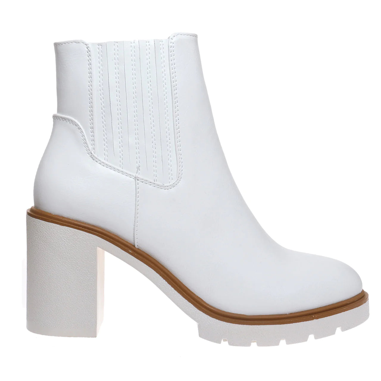 Pierre Dumas Rapid White Platform Ankle Booties Purple Door Boutique