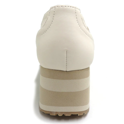 Pierre Dumas Paloma Ivory loafer sneakers