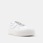 shu shop white satine platform sneakers