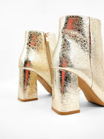 Shu Shop Veronica gold foiled ankle boots