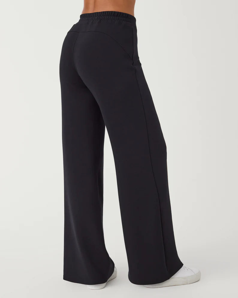 Spanx AirEssentials Wide Leg Pant Black, Purple Door Boutique