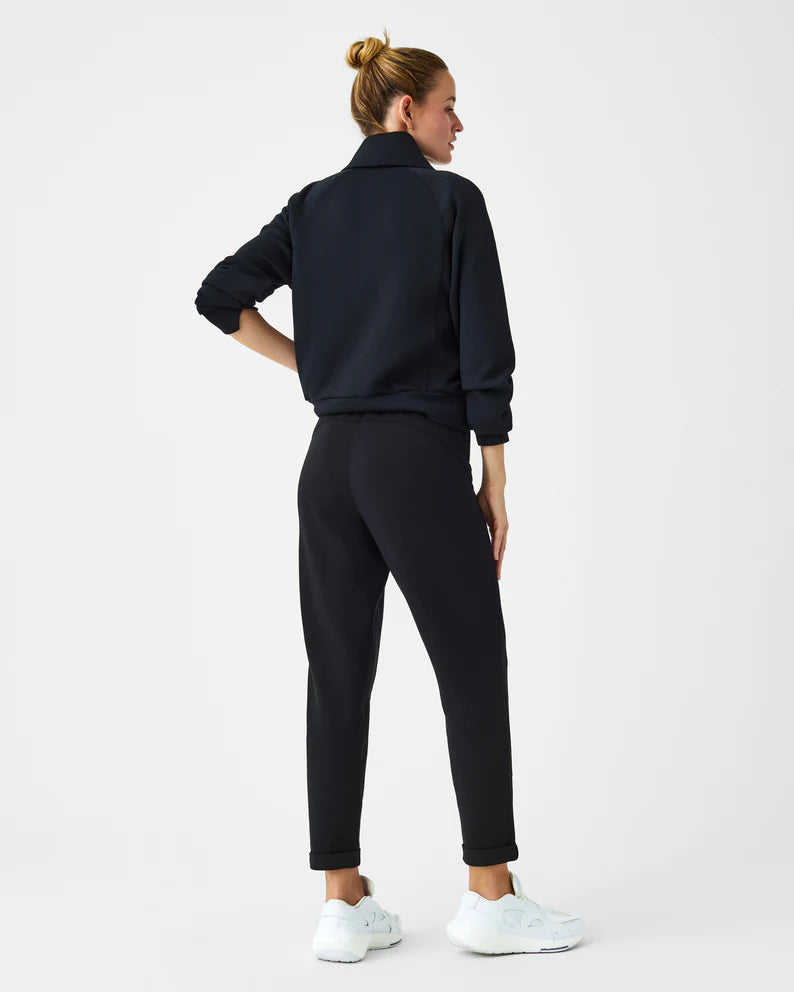 spanx air essentials tapered black pants