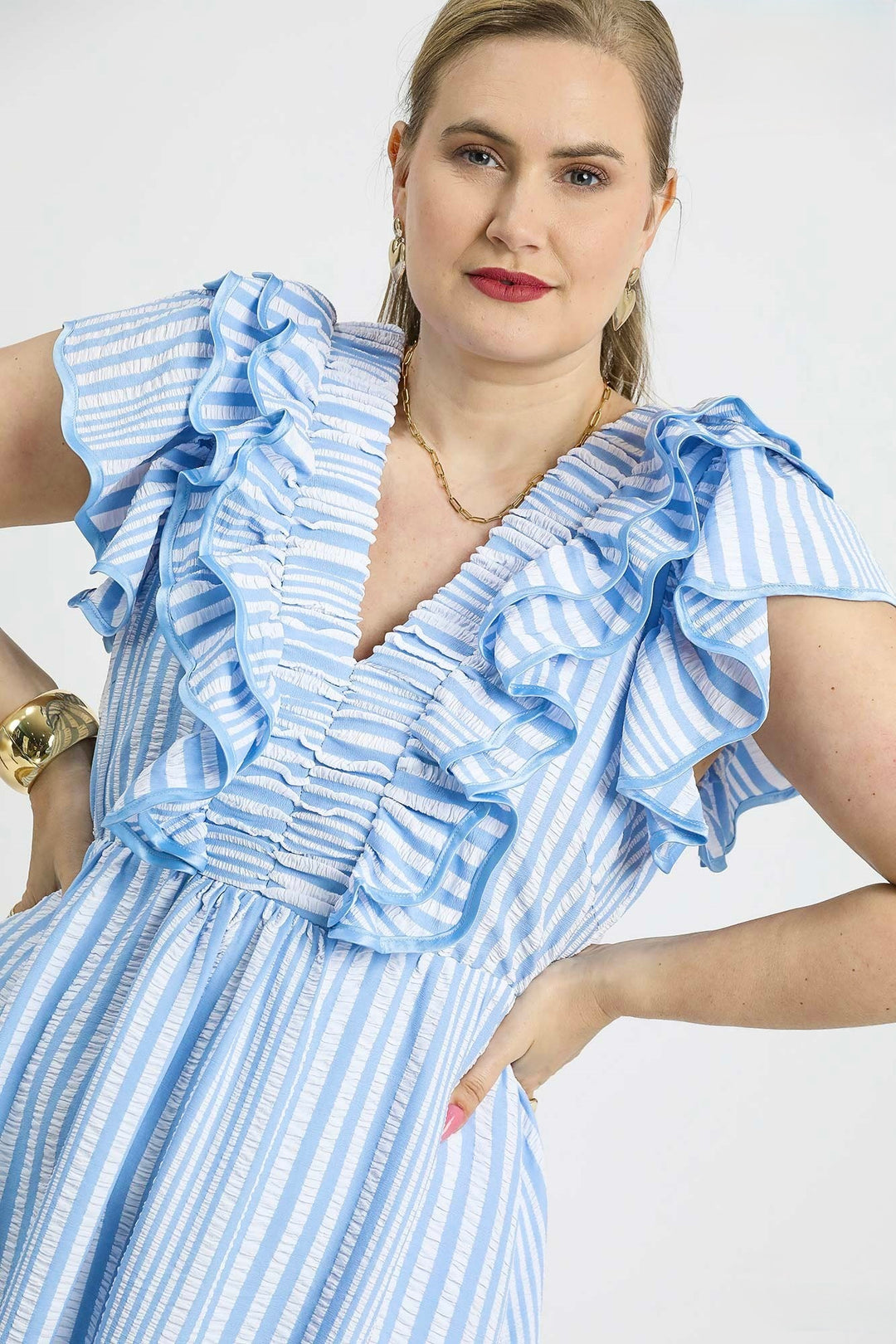 Baby Blues Ruffle Midi Dress Baby Blues Ruffle Midi Dress