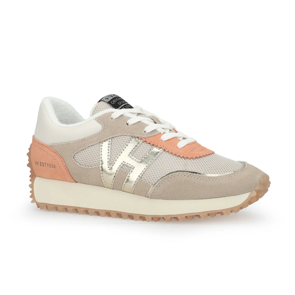 Vintage Havana Cosmic 3 taupe and orange platform sneakers