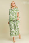 Palm Tree Paradise Cream Pants
