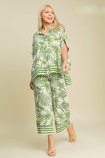 Palm Tree Paradise Cream Pants