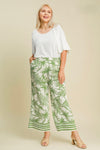 Palm Tree Paradise Cream Pants