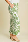 Palm Tree Paradise Cream Pants