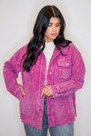 pink orchid corduroy jacket