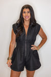 dressy black smocked waist romper