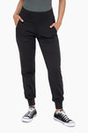 mono b micro fleece black jogger pants 