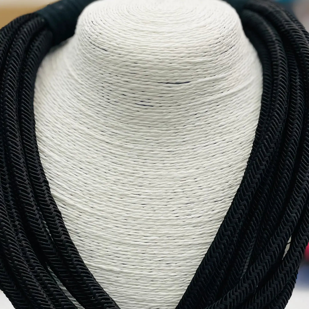 Slub Rope Rope Slub Necklace Black – Purple Door Boutique