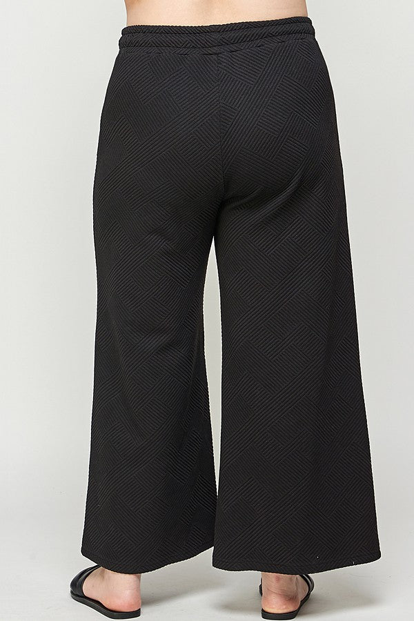 See And Be Seen drawstring textured black pants