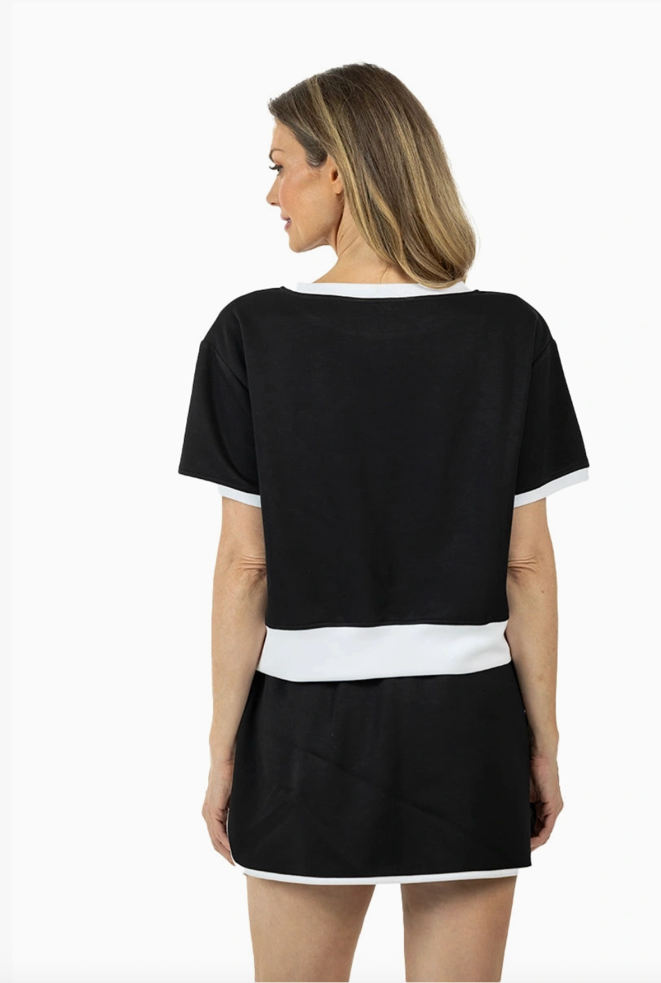 women's matching black set drawstring 
