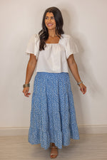 cotton white cropped summer top