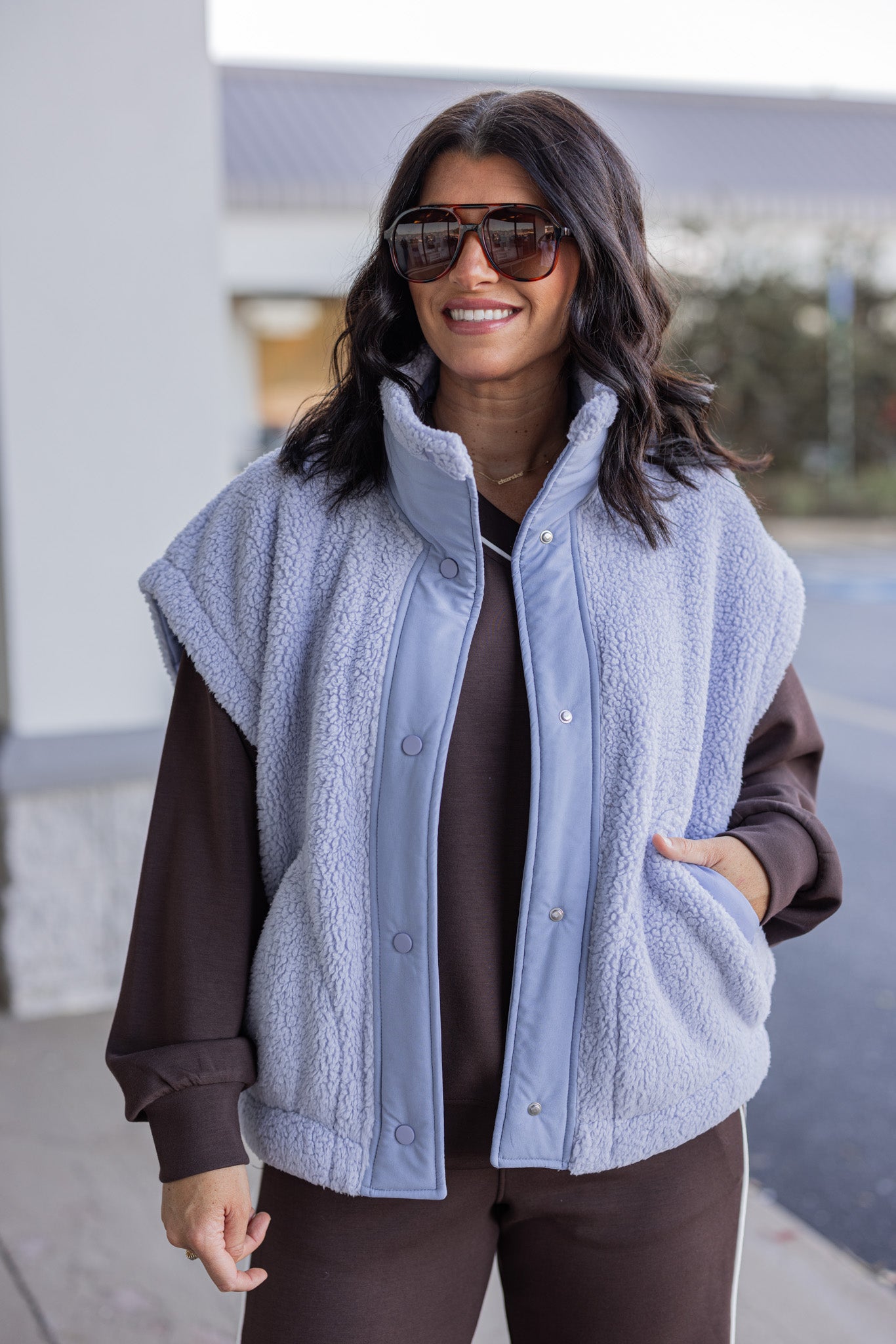 ジプソフィア Wool Mohair Teddy Vest Zip-Up Mohair Vest