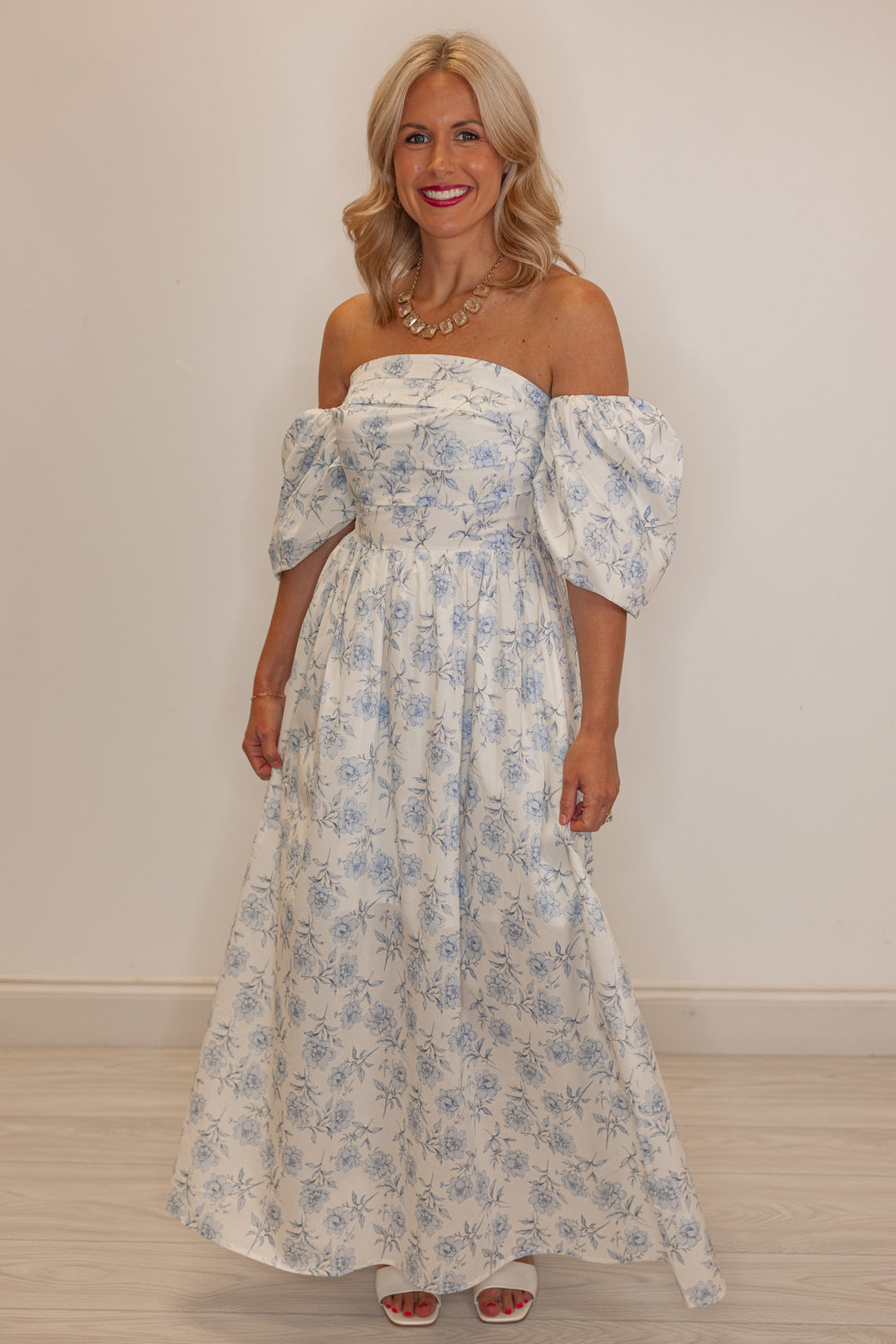 Azure Bouquet Strapless Maxi Dress Azure Bouquet Strapless Maxi Dress