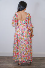 boho floral flowy maxi dress