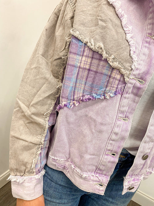 Shades of Lavender Patch Jacket