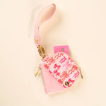 blushing bows pouch wristlet