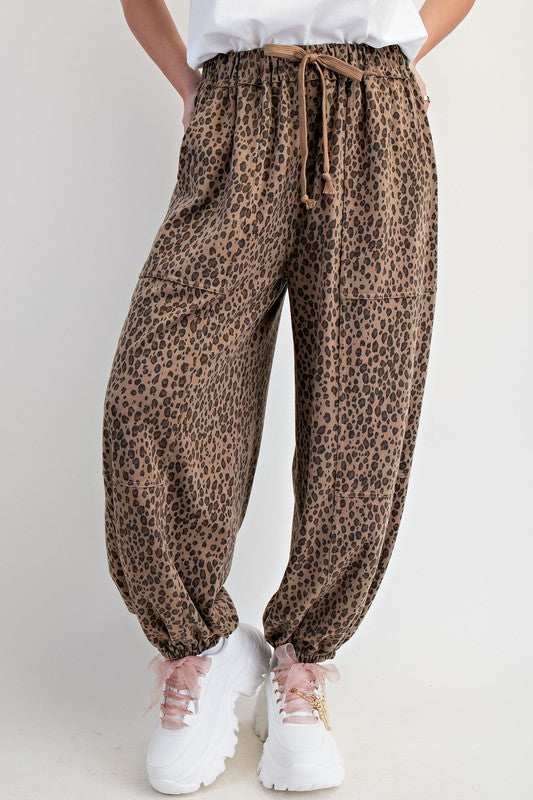 Animal Print Perfection Brown Joggers