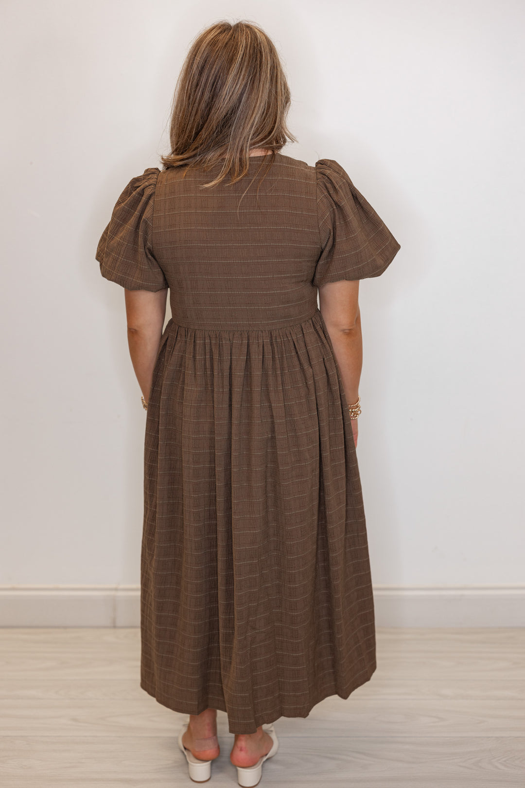 Charming Bows Brown Midi Dress Charming Bows Brown Midi Dress