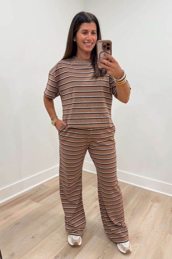 day and moon tan brown matching set