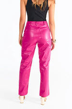 buddy love gomez fuchsia leather pants