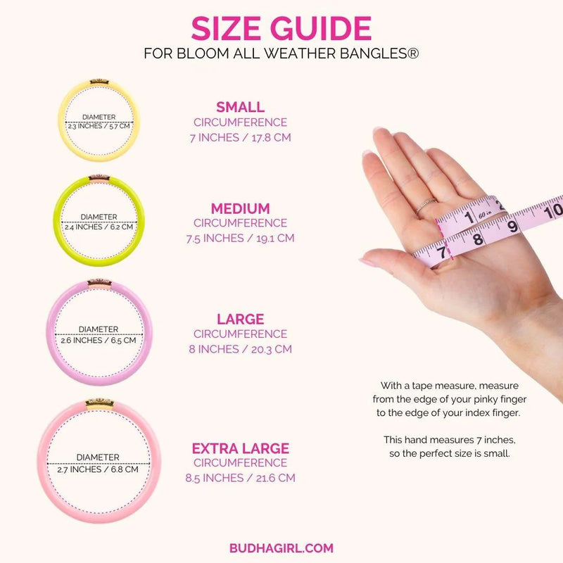 budhagirl bloom all weather bangle bracelets