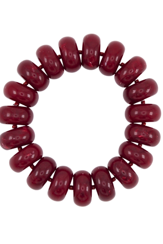 burgundy beaded bracelet