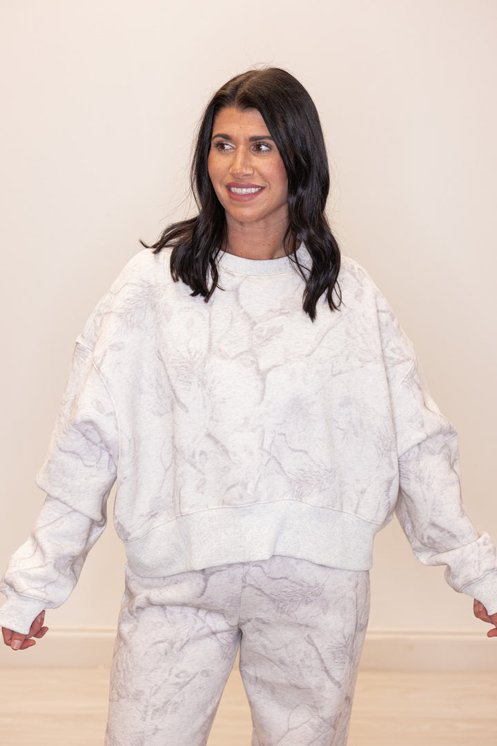 Camo Visions Grey Fleece Sweatshirt