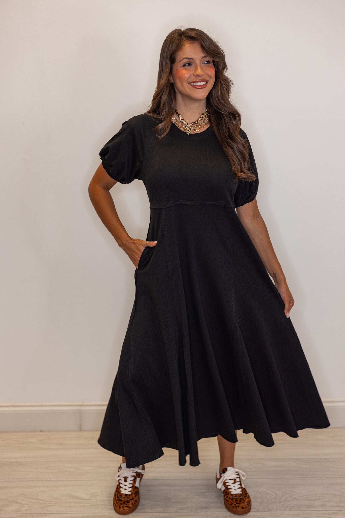 Black Terry Knit Midi Dress | Purple Door Boutique | Commerce Ga Medium Black Terry Knit Midi Dress | Purple Door Boutique | Commerce GA