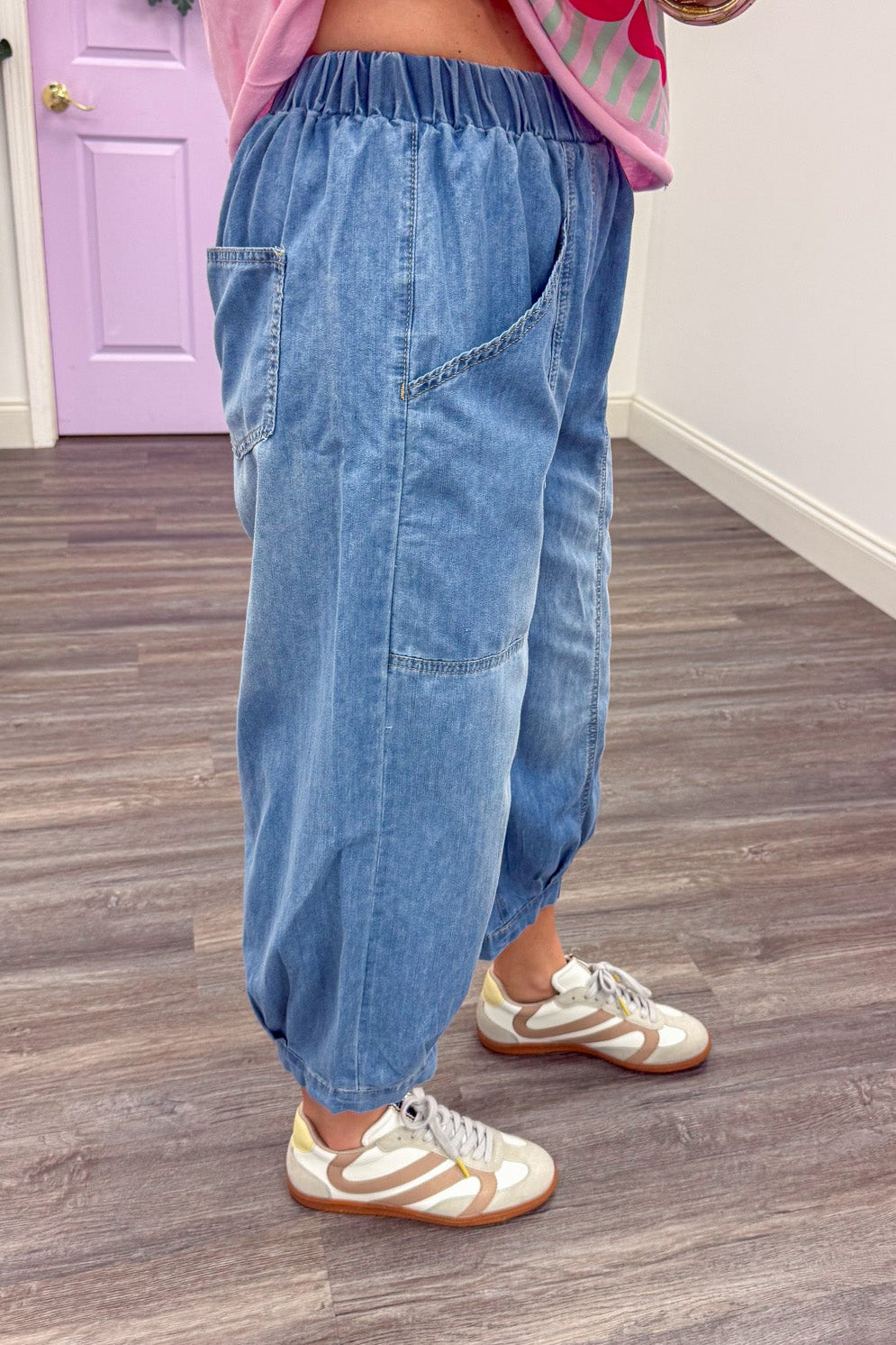 Carefree Vibes Blue Denim Pants