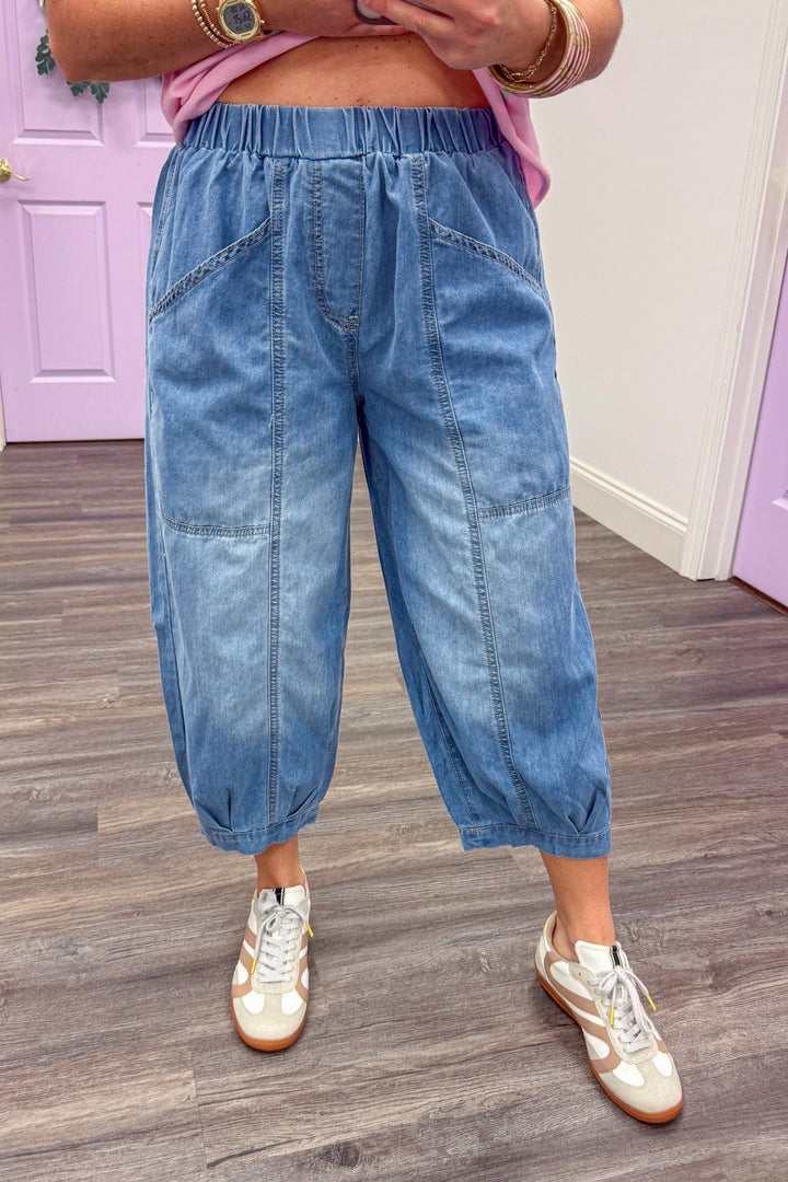 Carefree Vibes Blue Denim Pants