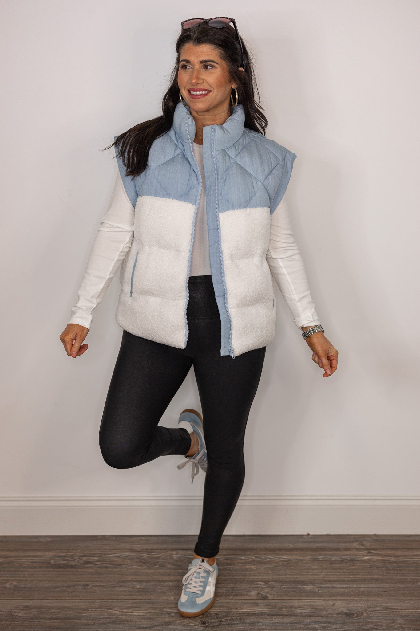 トップス TTT MSW 2024ss puffer vest light blue TTT MSW 2024ss puffer vest light blue