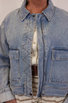 light wash soft cotton denim jacket