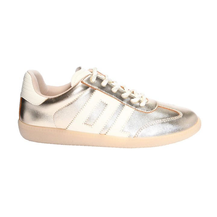 chinese dirty laundry gold trackstar sneakers DL dupes