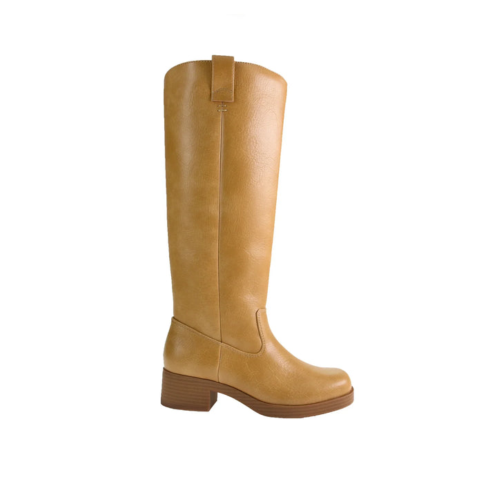 Chinese dirty laundry yurie camel tall boot