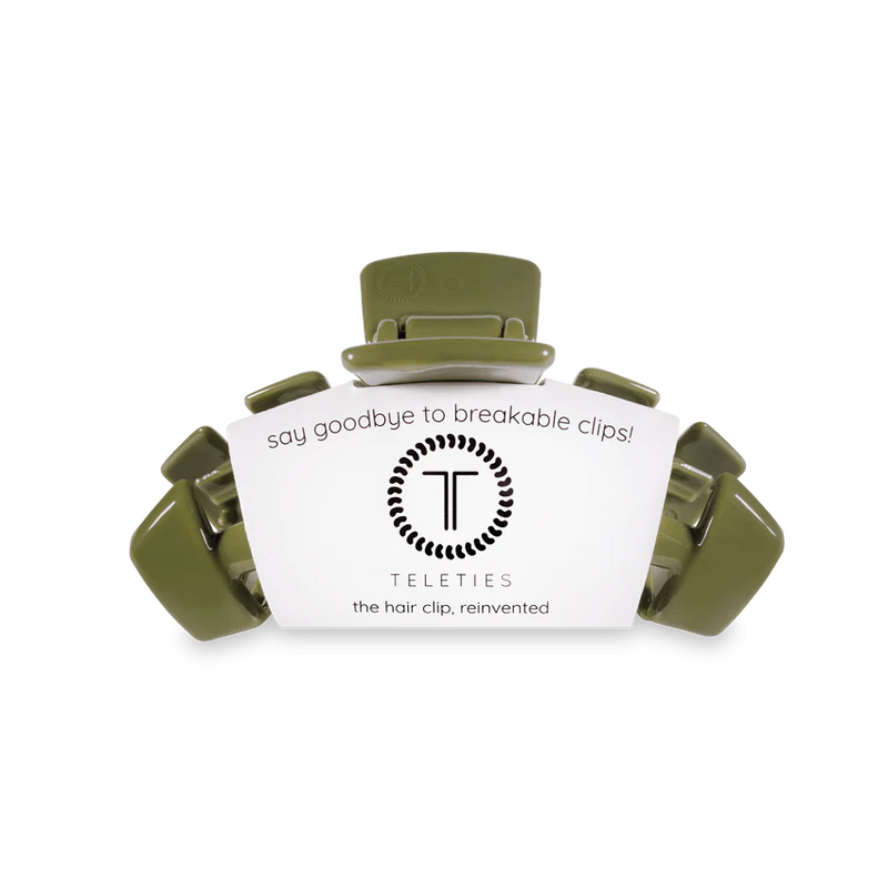 teleties olive hair claw clip
