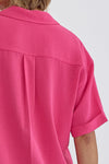 Classic button up pink entro top