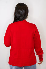classic timeless style red sweater
