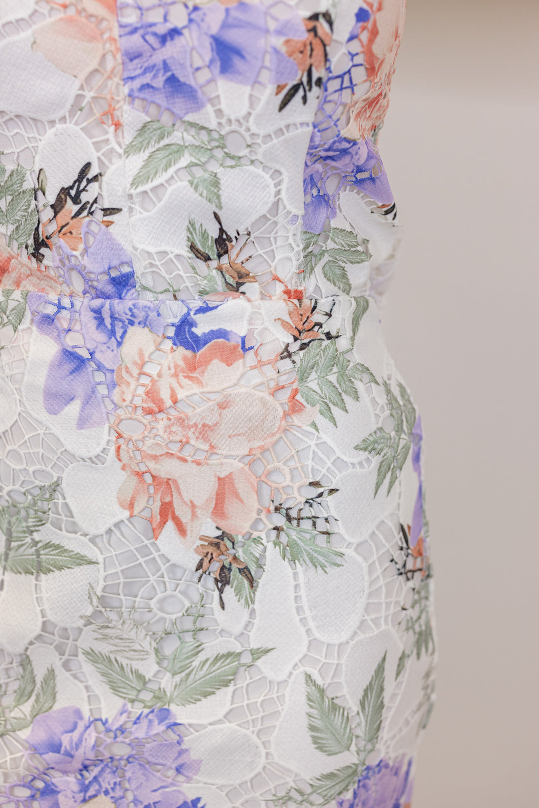 white eyelet embroidered floral midi skirt