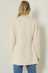 Vintage Boucle Knit Cream Blazer