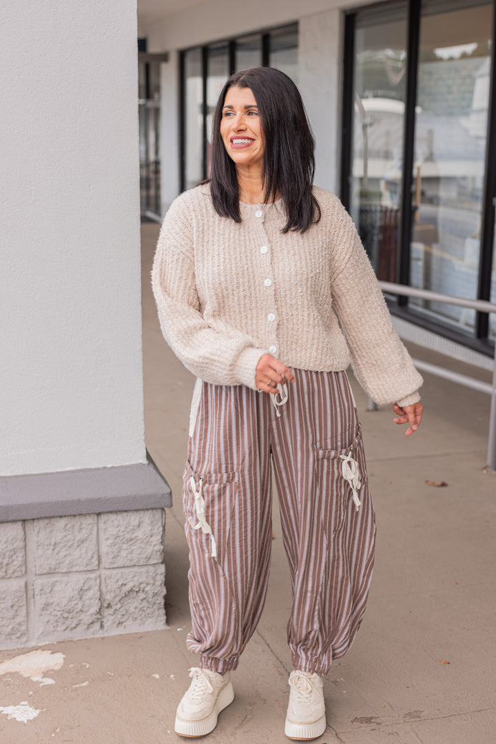 ivory beige fuzzy soft knit sweater cardigan top