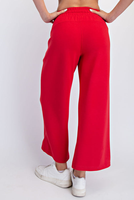 Red Scuba Knit Pants | Purple Door Boutique | Commerce GA Red Scuba Knit Pants | Purple Door Boutique | Commerce GA