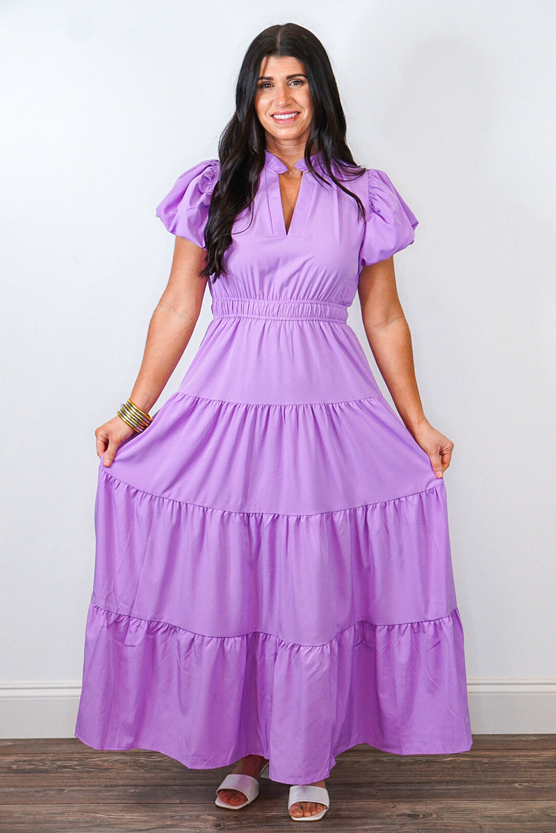 Summer Inspiration Lavender Maxi Dress