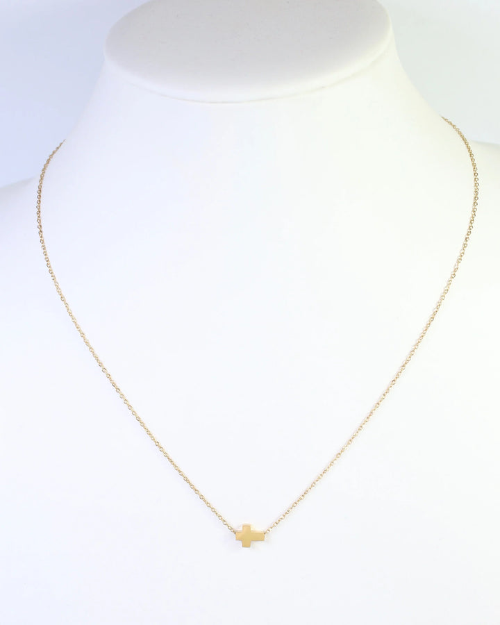 Bronx Dainty Gold Cross Necklace